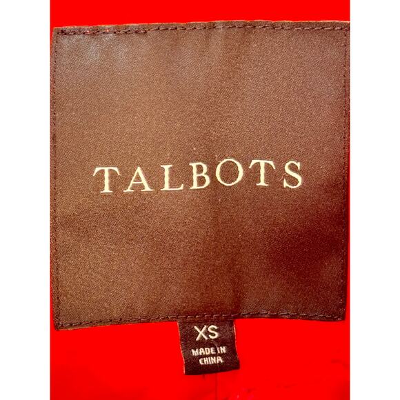 Talbots Womens XS Red Puffer Sleeveless Vest Duck Down Winter Fall Sport Ski - Picture 4 of 5